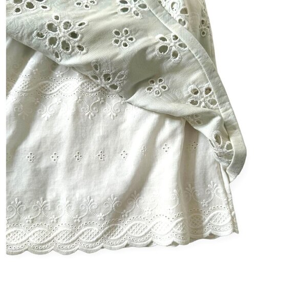 Bill Blass Silver Gray Eyelet Sleeveless Dress, Size 6 - Picture 12 of 16